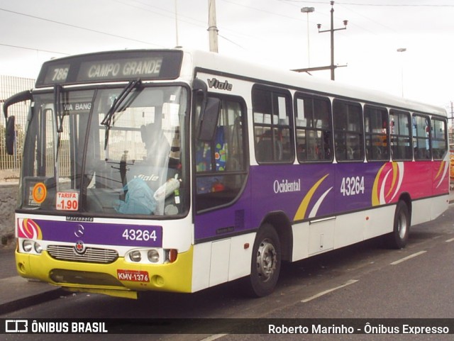 Viação Oeste Ocidental 43264 na cidade de Rio de Janeiro, Rio de Janeiro, Brasil, por Roberto Marinho - Ônibus Expresso. Número da foto: #13164562.