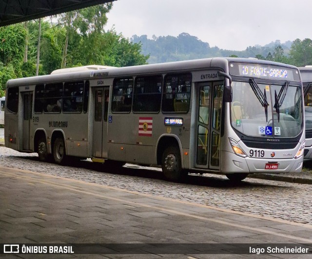 BluMob - Concessionária de Transporte Urbano de Blumenau 9119 na cidade de Blumenau, Santa Catarina, Brasil, por Iago Scheineider. Número da foto: #13161672.