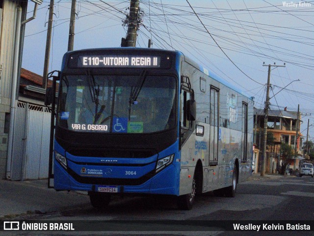 BRT Sorocaba Concessionária de Serviços Públicos SPE S/A 3064 na cidade de Sorocaba, São Paulo, Brasil, por Weslley Kelvin Batista. Número da foto: #13161762.