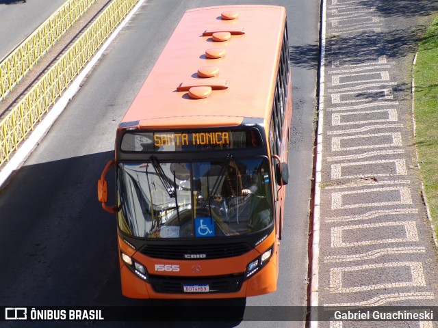 VCG - Viação Campos Gerais 1565 na cidade de Ponta Grossa, Paraná, Brasil, por Gabriel Guachineski. Número da foto: #13163758.