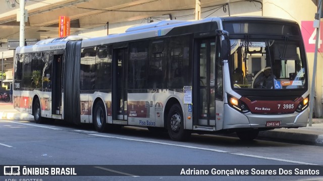 Viação Metrópole Paulista - Zona Sul 7 3985 na cidade de São Paulo, São Paulo, Brasil, por Adriano Gonçalves Soares Dos Santos. Número da foto: #13161473.