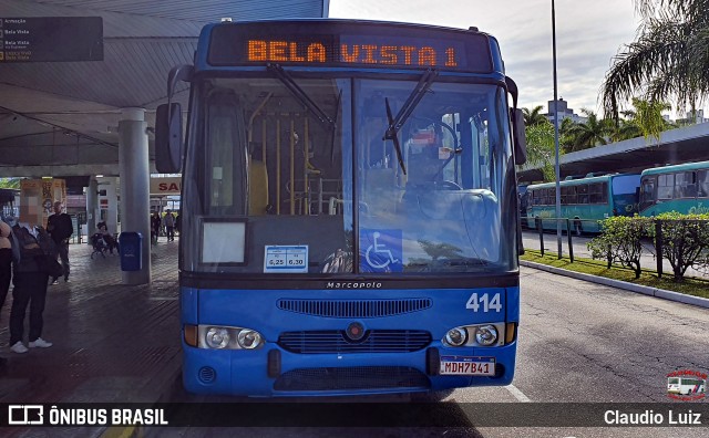 Biguaçu Transportes Coletivos Administração e Participação 414 na cidade de Florianópolis, Santa Catarina, Brasil, por Claudio Luiz. Número da foto: #13167689.