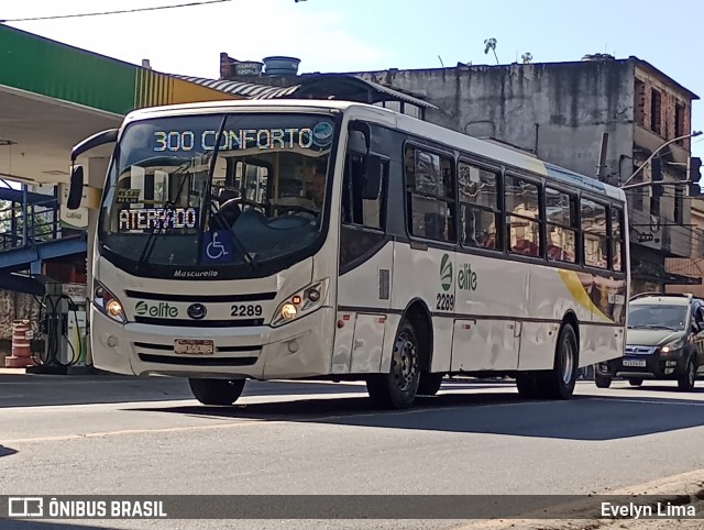 Viação Elite 2289 na cidade de Volta Redonda, Rio de Janeiro, Brasil, por Evelyn Lima. Número da foto: #13165693.