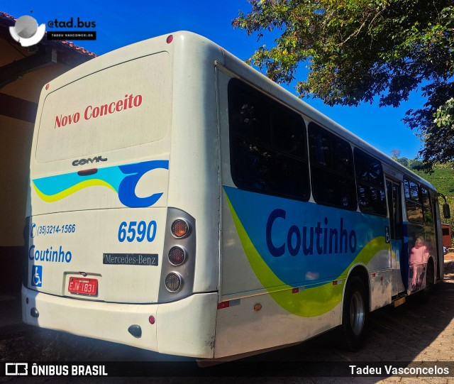 Empresa de Transportes Coutinho 6590 na cidade de Soledade de Minas, Minas Gerais, Brasil, por Tadeu Vasconcelos. Número da foto: #13164972.