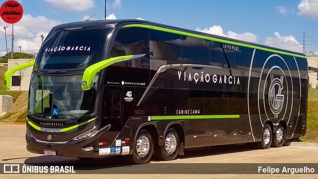 Viação Garcia 98031 na cidade de Londrina, Paraná, Brasil, por Felipe Arguelho. Número da foto: #13165003.