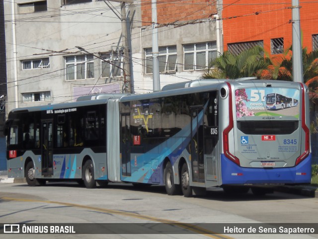 Next Mobilidade - ABC Sistema de Transporte 8345 na cidade de São Bernardo do Campo, São Paulo, Brasil, por Heitor de Sena Sapaterro. Número da foto: #13165147.