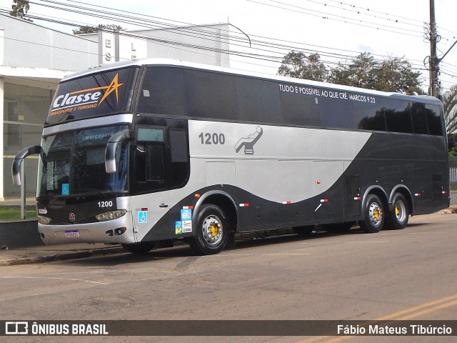 Classe A Transporte e Turismo 1200 na cidade de Três Corações, Minas Gerais, Brasil, por Fábio Mateus Tibúrcio. Número da foto: #13168019.