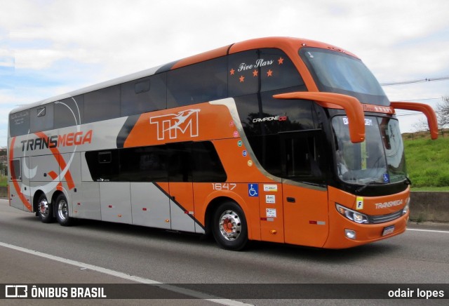 Transmega Transportes e Turismo 1647 na cidade de Caçapava, São Paulo, Brasil, por odair lopes. Número da foto: #13167387.