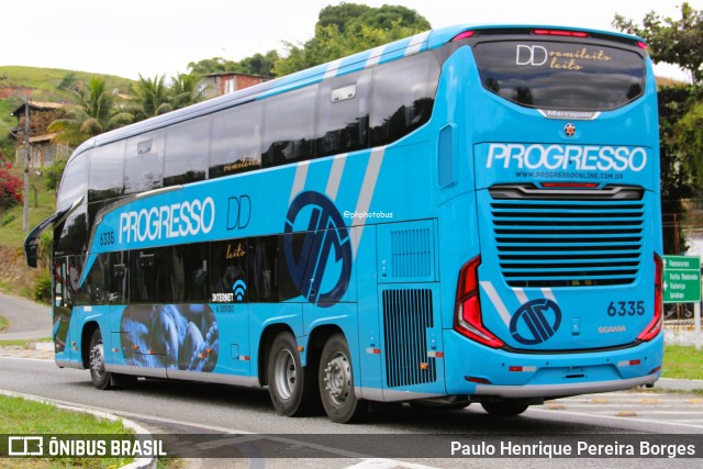 Auto Viação Progresso 6335 na cidade de Barra do Piraí, Rio de Janeiro, Brasil, por Paulo Henrique Pereira Borges. Número da foto: #13167890.