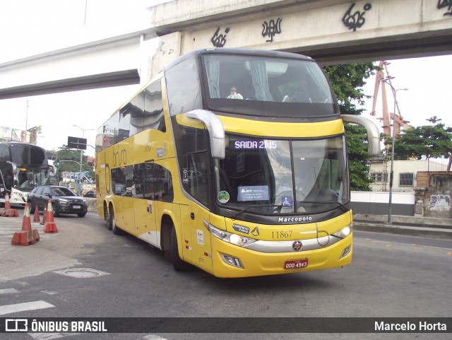 Brisa Ônibus 11867 na cidade de Rio de Janeiro, Rio de Janeiro, Brasil, por Marcelo Horta. Número da foto: #13165832.