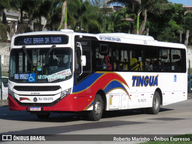 Transportadora Tinguá RJ 156.075 na cidade de Rio de Janeiro, Rio de Janeiro, Brasil, por Roberto Marinho - Ônibus Expresso. Número da foto: #13168112.