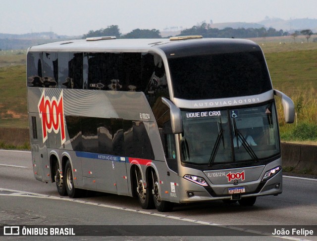 Auto Viação 1001 RJ 108.1214 na cidade de Lorena, São Paulo, Brasil, por João Felipe. Número da foto: #13165454.