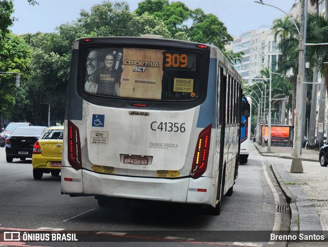 Real Auto Ônibus C41356 na cidade de Rio de Janeiro, Rio de Janeiro, Brasil, por Brenno Santos. Número da foto: #13166039.
