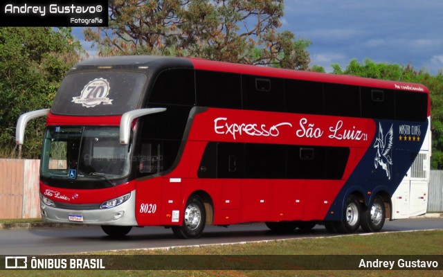 Expresso São Luiz 8020 na cidade de Brasília, Distrito Federal, Brasil, por Andrey Gustavo. Número da foto: #13165180.