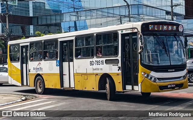 Belém Rio Transportes BD-78518 na cidade de Belém, Pará, Brasil, por Matheus Rodrigues. Número da foto: #13166552.