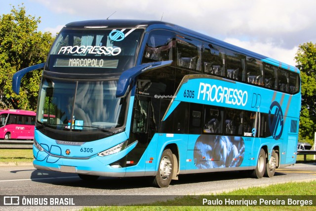 Auto Viação Progresso 6305 na cidade de Barra do Piraí, Rio de Janeiro, Brasil, por Paulo Henrique Pereira Borges. Número da foto: #13167857.