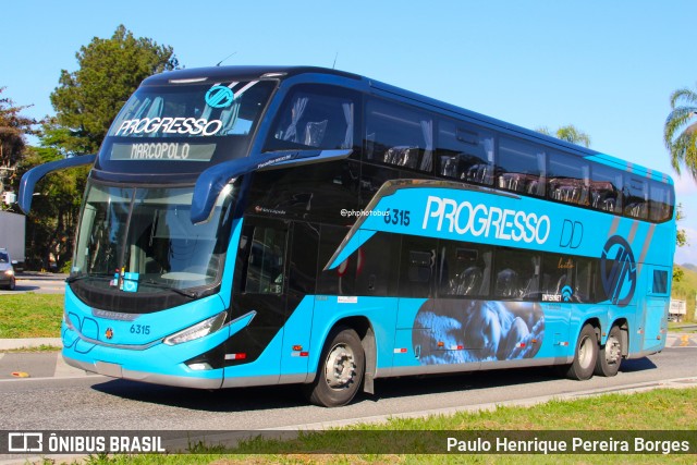 Auto Viação Progresso 6315 na cidade de Barra do Piraí, Rio de Janeiro, Brasil, por Paulo Henrique Pereira Borges. Número da foto: #13167864.