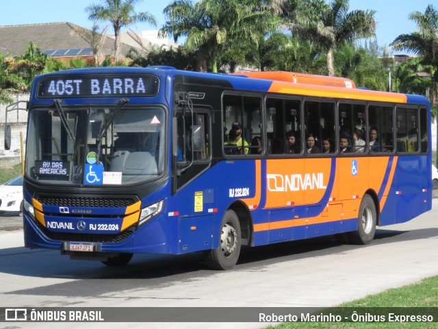 Evanil Tur > Novanil RJ 232.024 na cidade de Rio de Janeiro, Rio de Janeiro, Brasil, por Roberto Marinho - Ônibus Expresso. Número da foto: #13167749.
