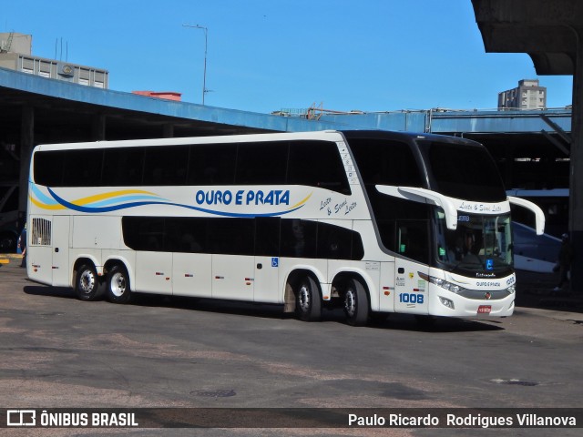 Viação Ouro e Prata 1008 na cidade de Porto Alegre, Rio Grande do Sul, Brasil, por Paulo Ricardo  Rodrigues Villanova. Número da foto: #13166035.