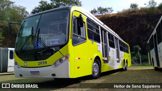 Itajaí Transportes Coletivos 2059 na cidade de Campinas, São Paulo, Brasil, por Heitor de Sena Sapaterro. Número da foto: #13164902.