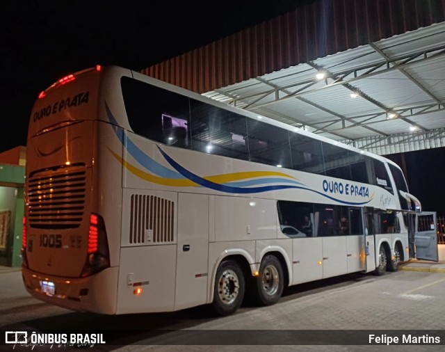 Viação Ouro e Prata 1005 na cidade de Santana do Livramento, Rio Grande do Sul, Brasil, por Felipe Martins. Número da foto: #13165612.
