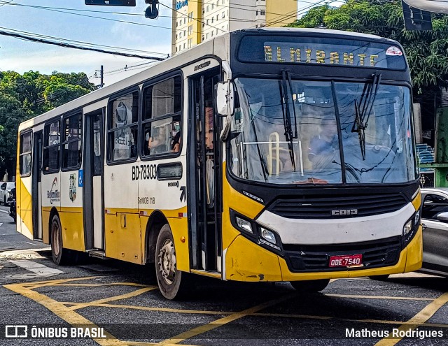 Belém Rio Transportes BD-78303 na cidade de Belém, Pará, Brasil, por Matheus Rodrigues. Número da foto: #13166672.