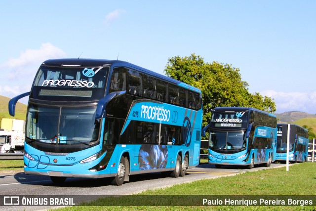 Auto Viação Progresso 6275 na cidade de Barra do Piraí, Rio de Janeiro, Brasil, por Paulo Henrique Pereira Borges. Número da foto: #13167828.