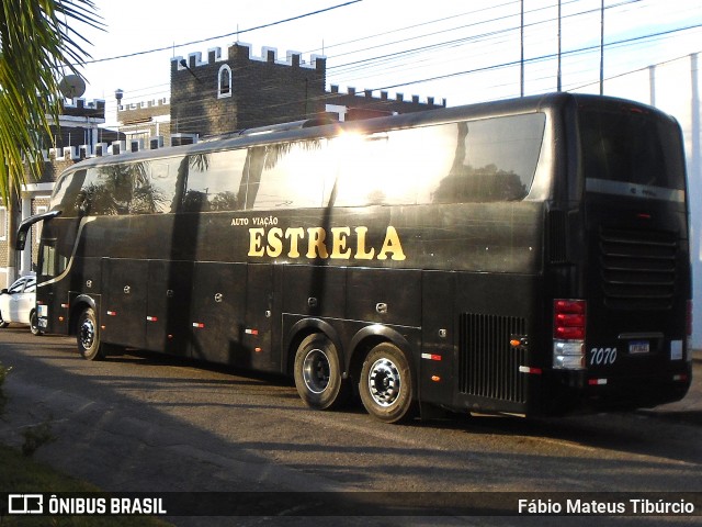 Auto Viação Estrela 7070 na cidade de Três Corações, Minas Gerais, Brasil, por Fábio Mateus Tibúrcio. Número da foto: #13168016.