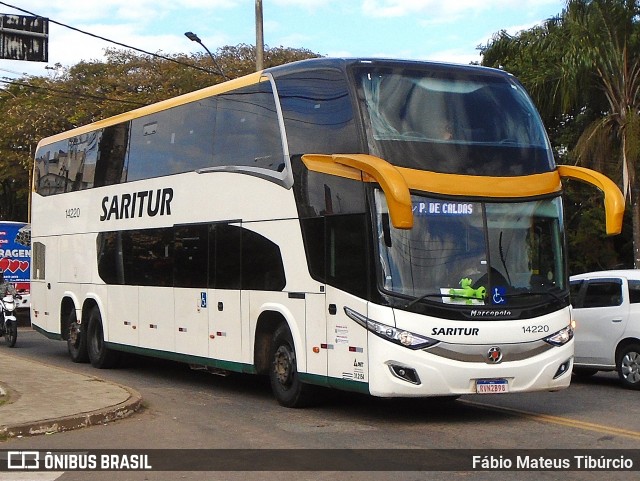 Saritur - Santa Rita Transporte Urbano e Rodoviário 14220 na cidade de Três Corações, Minas Gerais, Brasil, por Fábio Mateus Tibúrcio. Número da foto: #13165644.