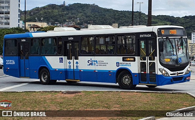 Emflotur - Empresa Florianópolis de Transportes Coletivos 23326 na cidade de Florianópolis, Santa Catarina, Brasil, por Claudio Luiz. Número da foto: #13167746.