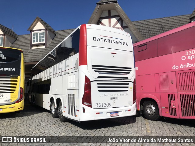 Auto Viação Catarinense 321309 na cidade de Queluz, São Paulo, Brasil, por João Vitor de Almeida Matheus Santos. Número da foto: #13165311.