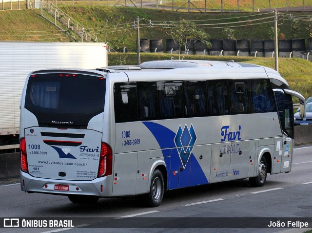 Favi Auto Viação 1008 na cidade de Lorena, São Paulo, Brasil, por João Felipe. Número da foto: #13165422.