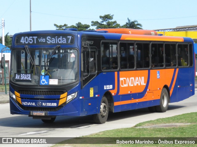 Evanil Tur > Novanil RJ 232.020 na cidade de Rio de Janeiro, Rio de Janeiro, Brasil, por Roberto Marinho - Ônibus Expresso. Número da foto: #13167775.