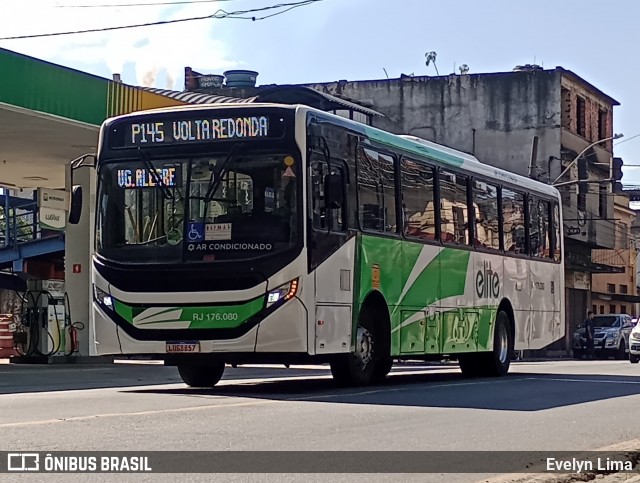 Viação Elite RJ 176.080 na cidade de Volta Redonda, Rio de Janeiro, Brasil, por Evelyn Lima. Número da foto: #13165695.