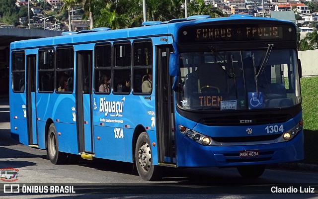 Biguaçu Transportes Coletivos Administração e Participação 1304 na cidade de Florianópolis, Santa Catarina, Brasil, por Claudio Luiz. Número da foto: #13167402.