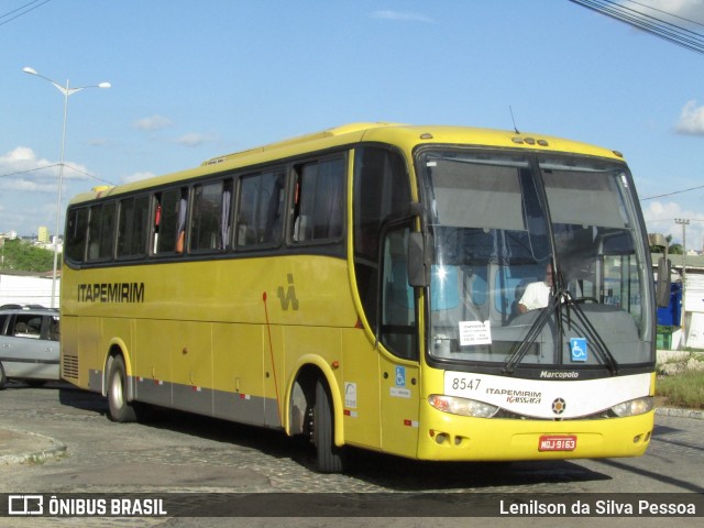 Viação Itapemirim 8547 na cidade de Caruaru, Pernambuco, Brasil, por Lenilson da Silva Pessoa. Número da foto: #13167000.