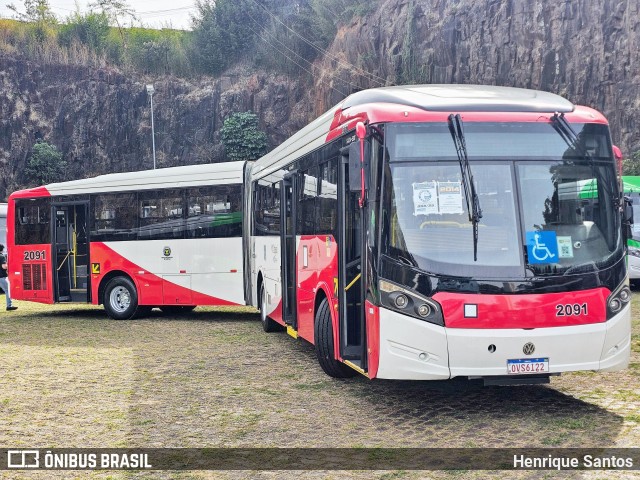 Itajaí Transportes Coletivos 2091 na cidade de Campinas, São Paulo, Brasil, por Henrique Santos. Número da foto: #13165727.
