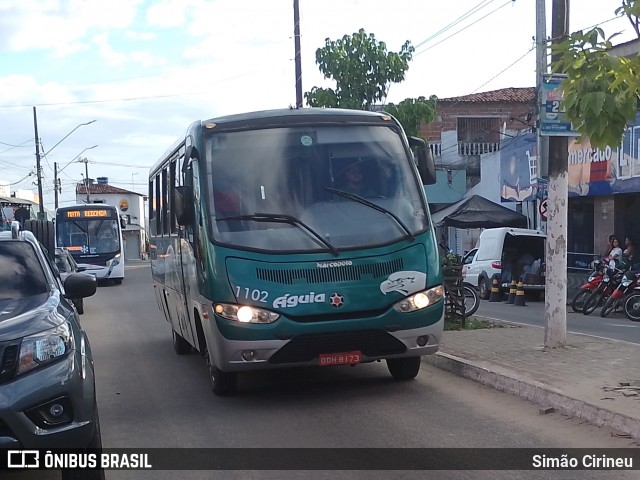 Águia Turismo 1102 na cidade de Alhandra, Paraíba, Brasil, por Simão Cirineu. Número da foto: #13168052.