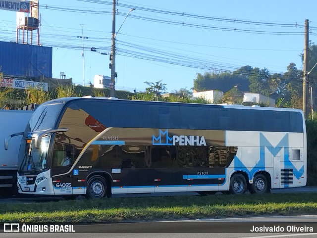 Empresa de Ônibus Nossa Senhora da Penha 64065 na cidade de Embu das Artes, São Paulo, Brasil, por Josivaldo Oliveira. Número da foto: #13167351.