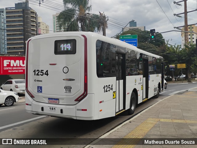 VB Transportes e Turismo 1254 na cidade de Campinas, São Paulo, Brasil, por Matheus Duarte Souza. Número da foto: #13166403.