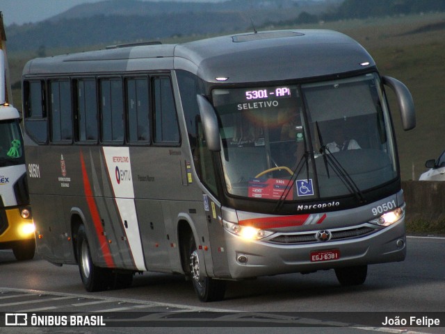 Empresa de Ônibus Pássaro Marron 90501 na cidade de Lorena, São Paulo, Brasil, por João Felipe. Número da foto: #13165497.