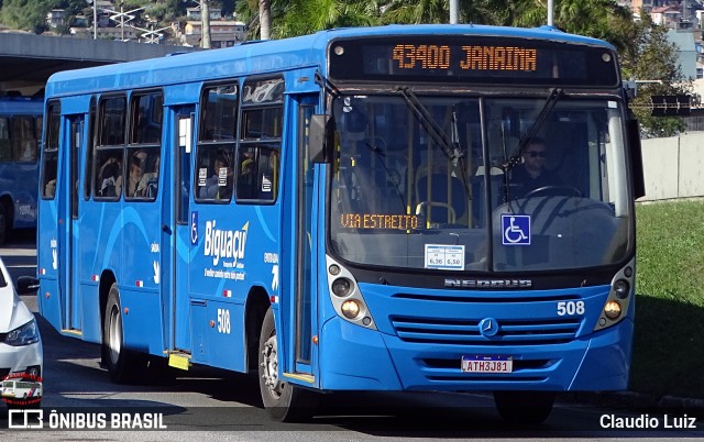 Biguaçu Transportes Coletivos Administração e Participação 508 na cidade de Florianópolis, Santa Catarina, Brasil, por Claudio Luiz. Número da foto: #13167628.