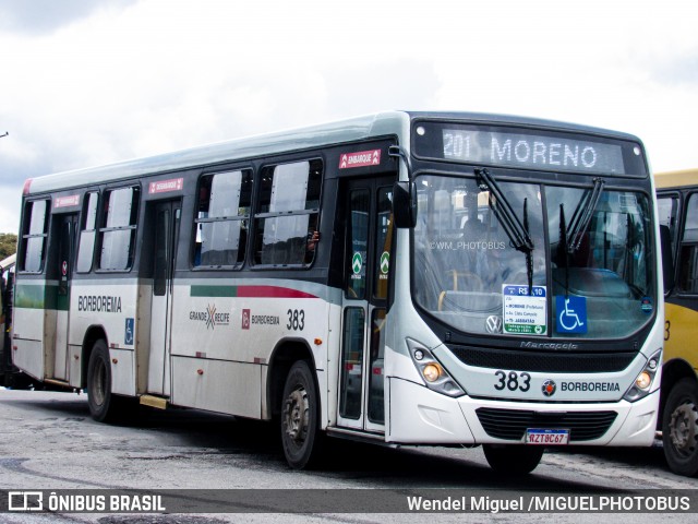 Borborema Imperial Transportes 383 na cidade de Jaboatão dos Guararapes, Pernambuco, Brasil, por Wendel Miguel /MIGUELPHOTOBUS. Número da foto: #13165320.