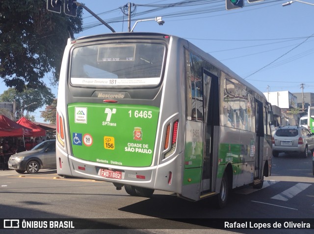Transcooper > Norte Buss 1 6465 na cidade de São Paulo, São Paulo, Brasil, por Rafael Lopes de Oliveira. Número da foto: #13165090.