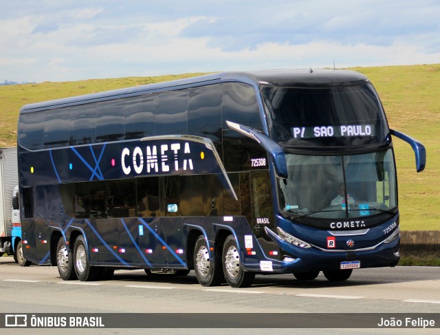 Viação Cometa 725308 na cidade de Lorena, São Paulo, Brasil, por João Felipe. Número da foto: #13165577.