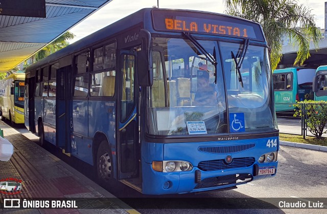 Biguaçu Transportes Coletivos Administração e Participação 414 na cidade de Florianópolis, Santa Catarina, Brasil, por Claudio Luiz. Número da foto: #13167682.