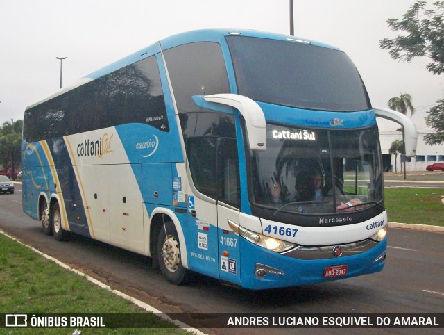 Cattani Sul Transportes e Turismo 41667 na cidade de Campo Grande, Mato Grosso do Sul, Brasil, por ANDRES LUCIANO ESQUIVEL DO AMARAL. Número da foto: #13165053.
