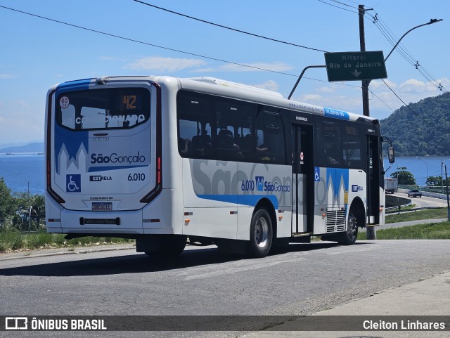 Viação Estrela 6.010 na cidade de São Gonçalo, Rio de Janeiro, Brasil, por Cleiton Linhares. Número da foto: #13165250.