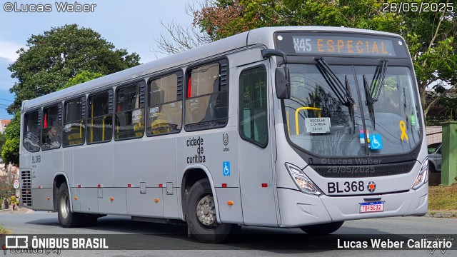 Transporte Coletivo Glória BL368 na cidade de Curitiba, Paraná, Brasil, por Lucas Weber Calizario. Número da foto: #13165101.