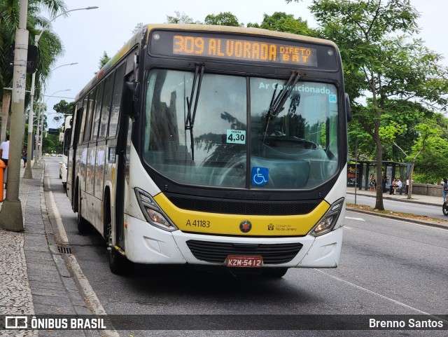 Real Auto Ônibus A41183 na cidade de Rio de Janeiro, Rio de Janeiro, Brasil, por Brenno Santos. Número da foto: #13168877.